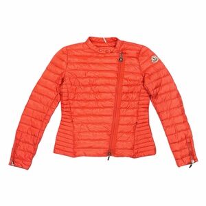 Moncler Women's Axel Giubbotto Puffer Down Jacket Size 1 - US Small Orange